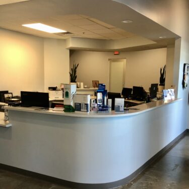 Reception Area at dental clinic in Rockwall TX