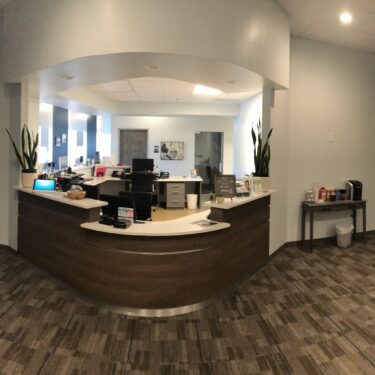 Reception Desk at dental clinic near you